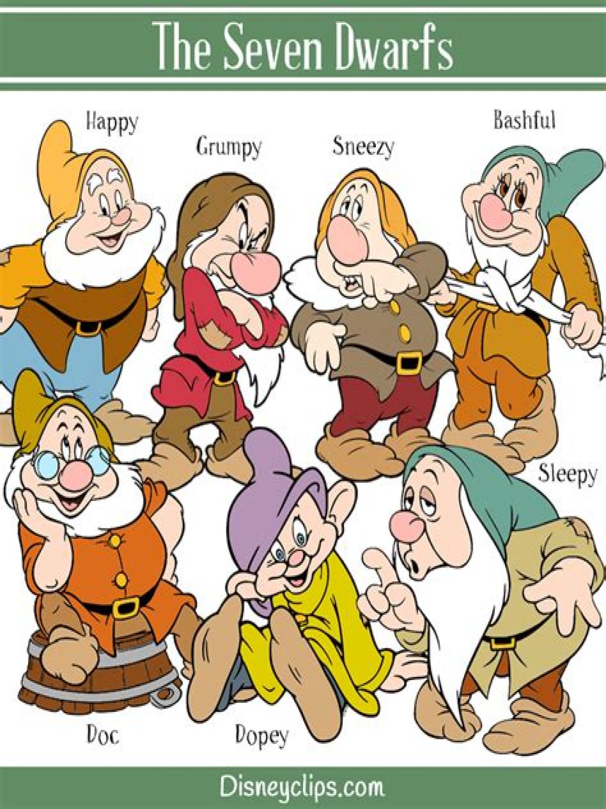 Discovering The Enchantment Of The Seven Dwarfs: Names And Stories